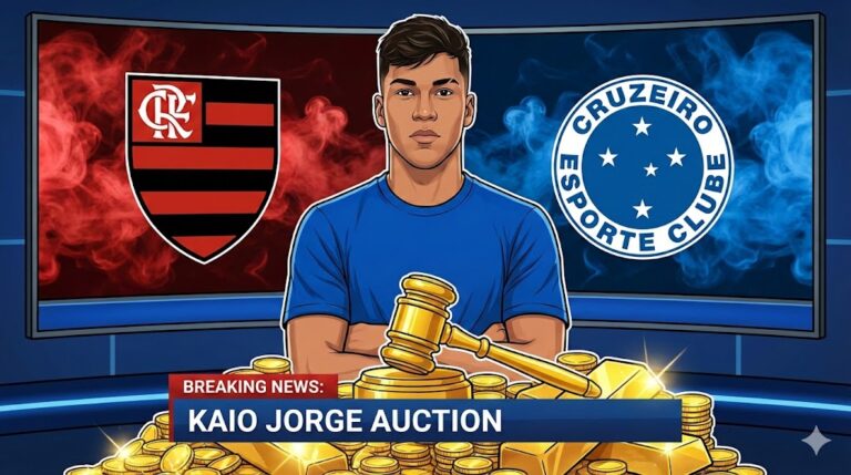 Flamengo Mira Artilheiro do Ano, mas Cruzeiro Exige Fortuna de R$ 326 Milhões por Kaio Jorge
